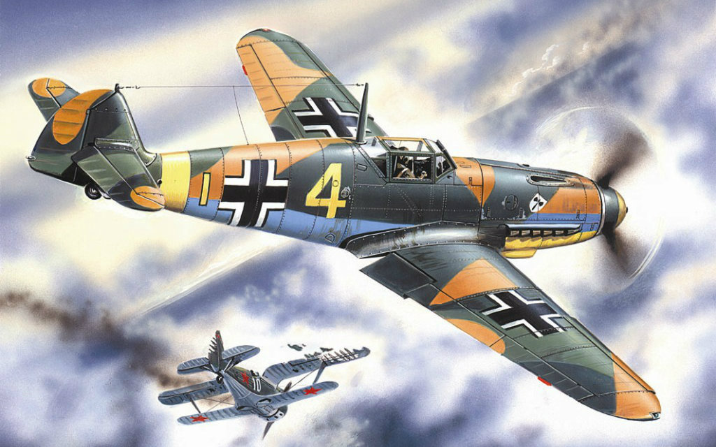 战争雷霆 萌萌哒的萌军bf109f4