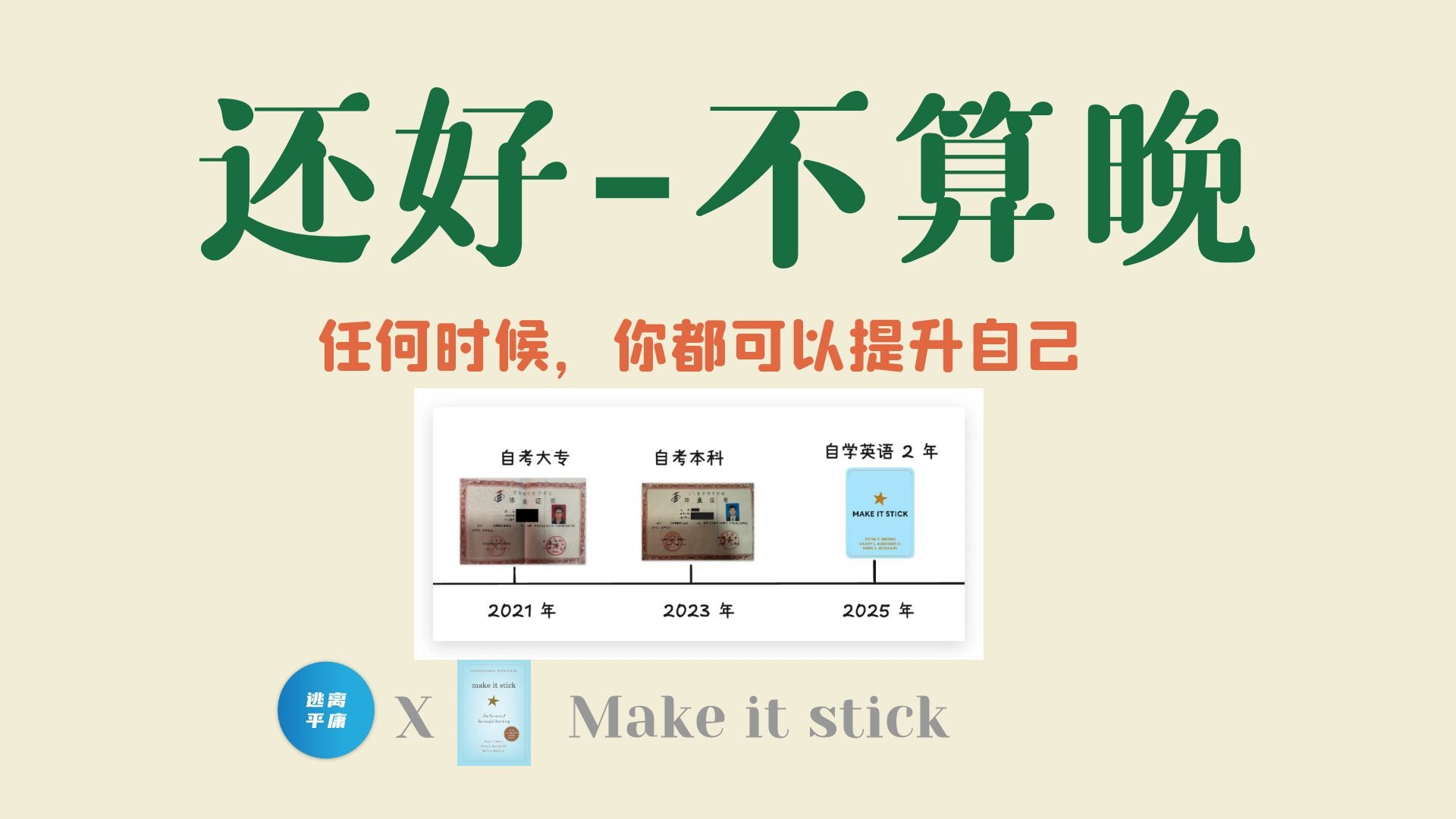 提升自己的能力 · 视频封面