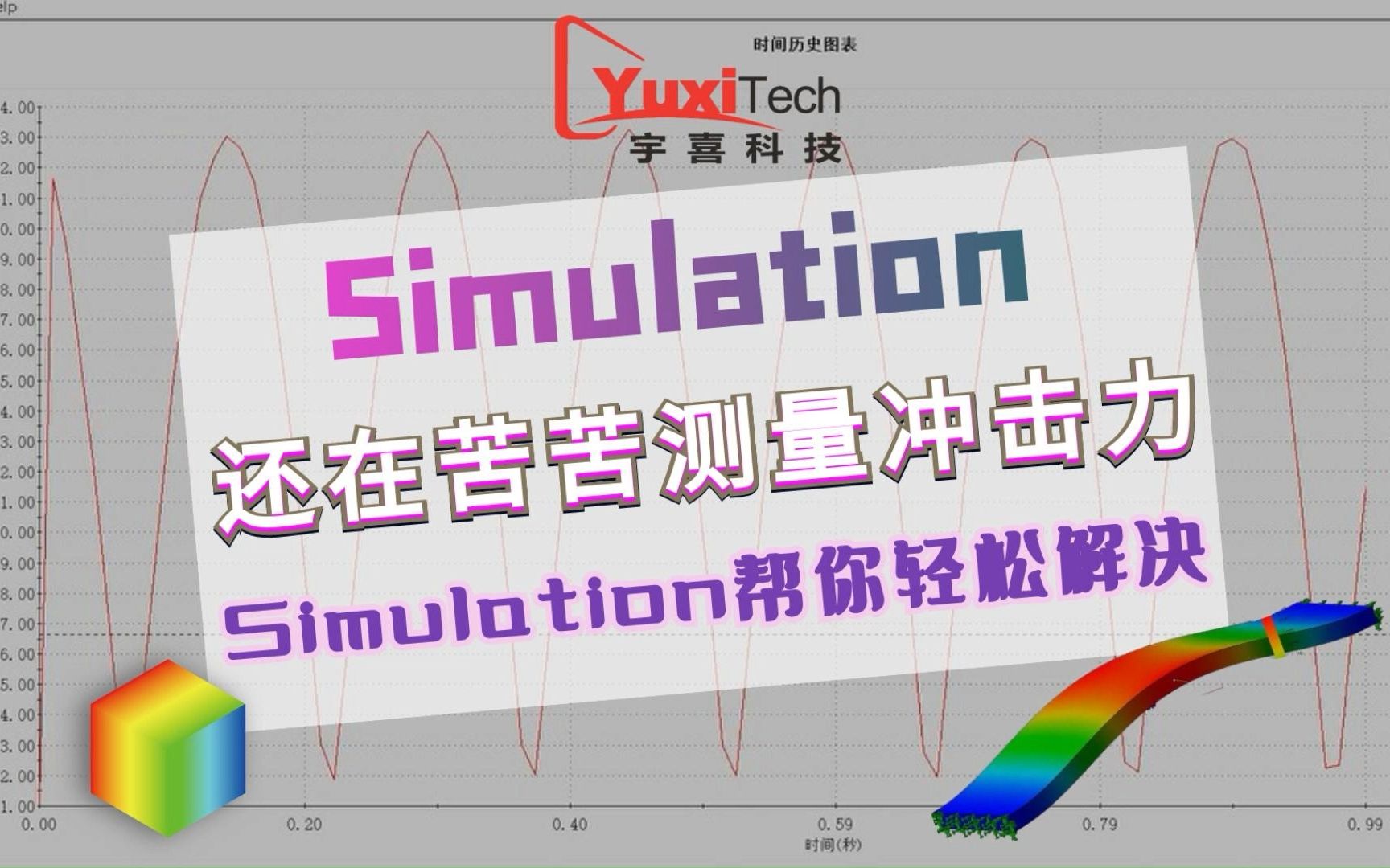 SOLIDWORKS 还在苦苦测量冲击力,Simulation帮你轻松解决哔哩哔哩bilibili