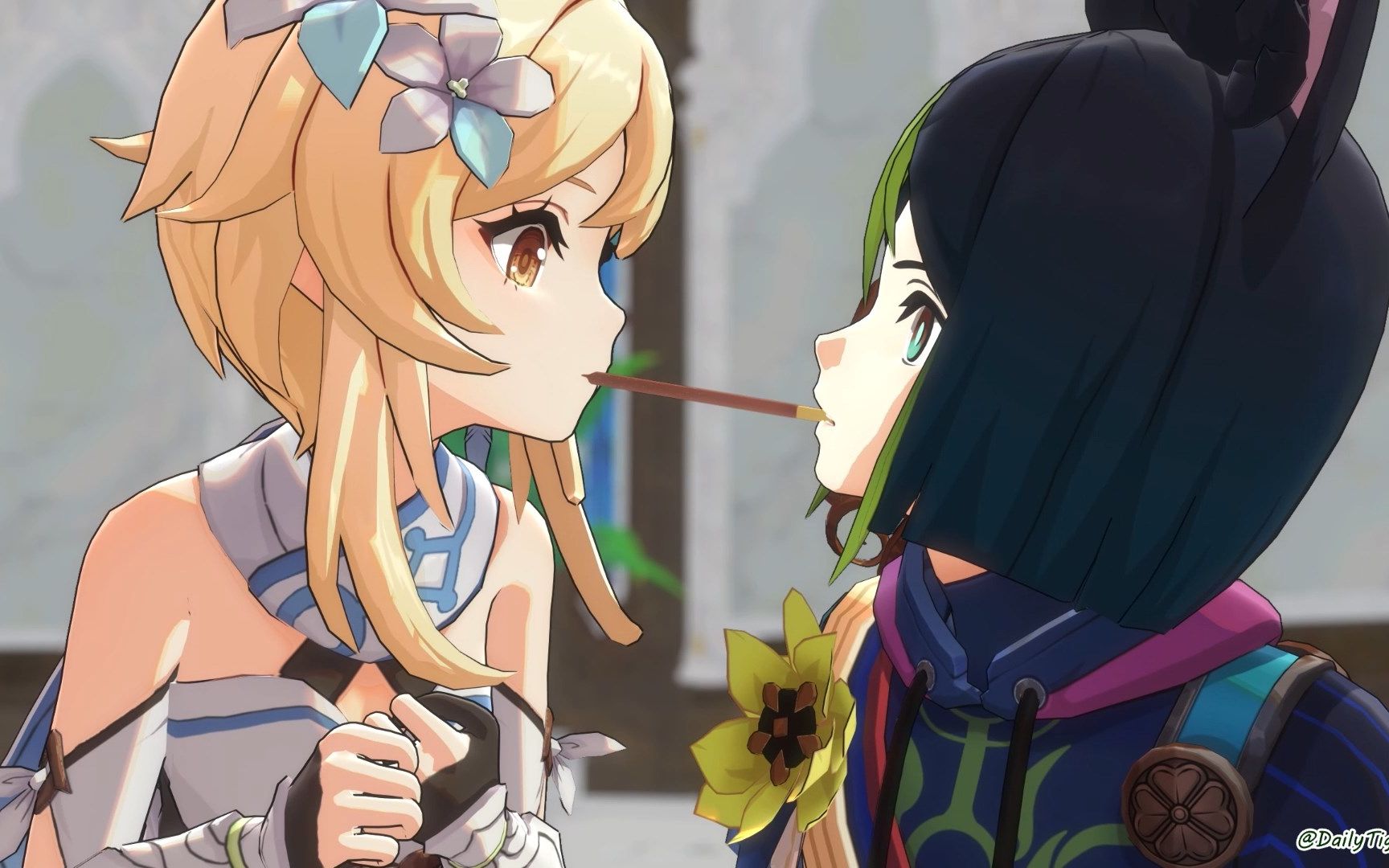 【原神mmd】pocky game【提纳里/荧】