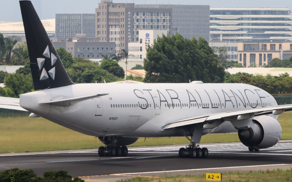 联合航空星空联盟涂装厦门太古定检完毕返回关岛哔哩哔哩bilibili