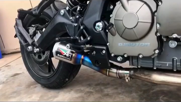 追600改装 排气 钛合金中尾段