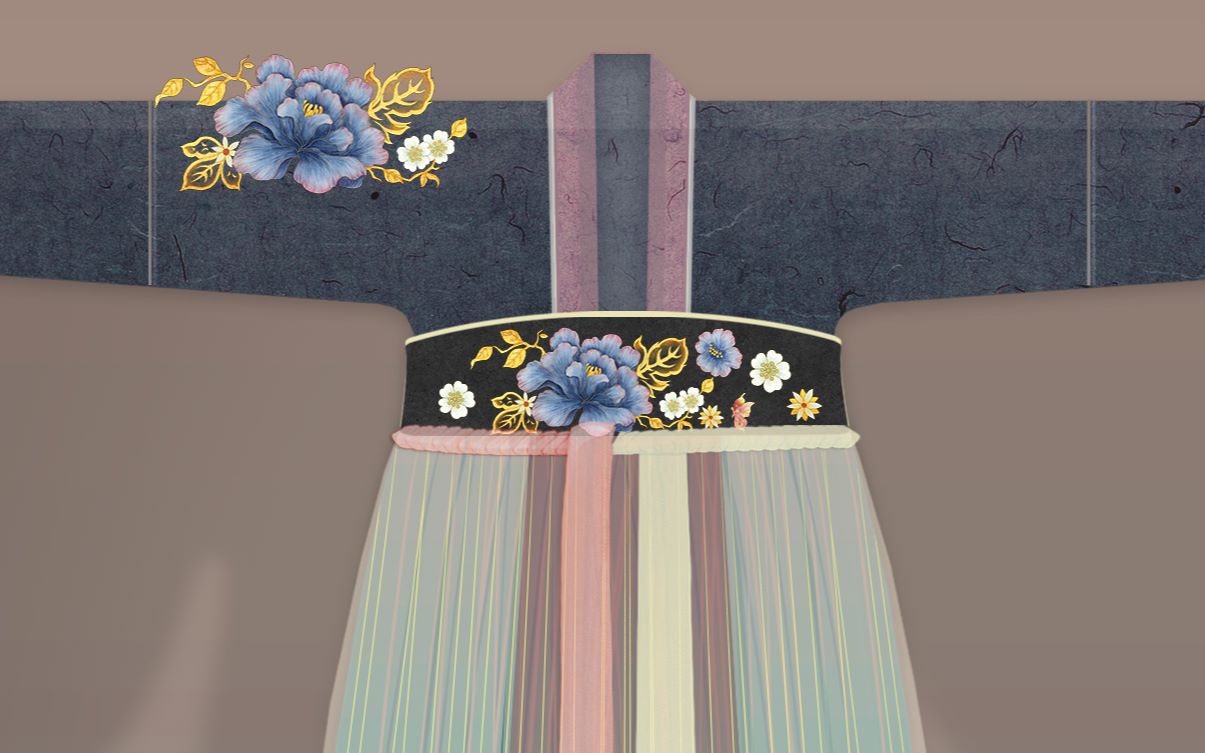 【汉服设计】《凤栖梧》裙头绣花设计