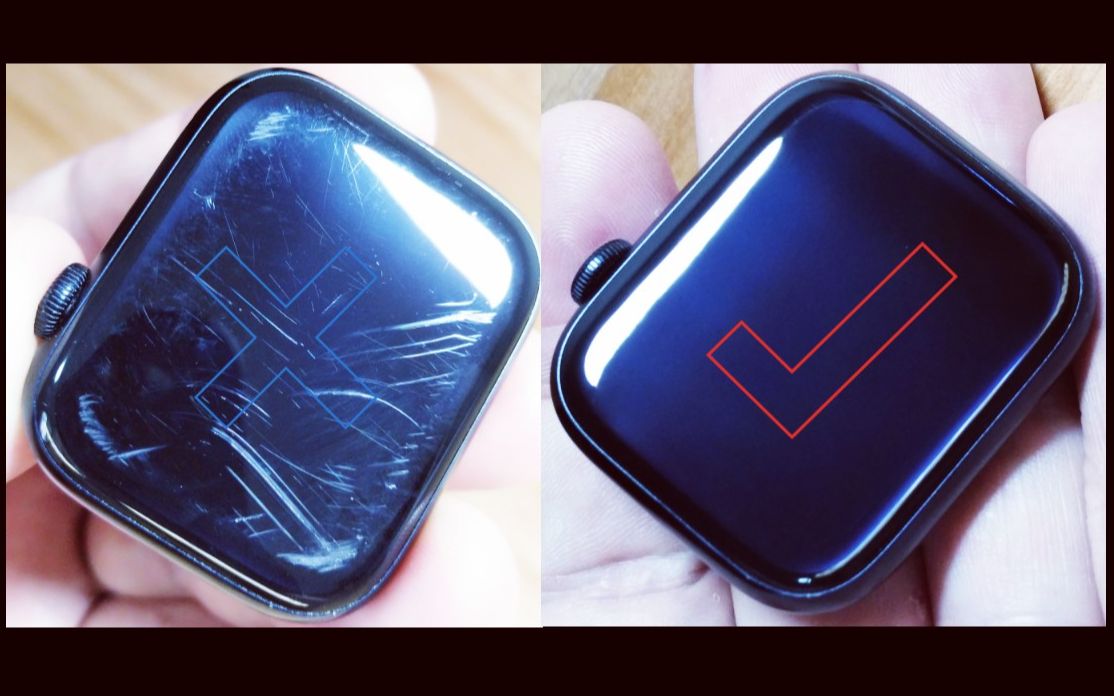 watch智能手表镜面划痕打磨修复苹果手表划痕抛光dw腕表镜面划痕打磨