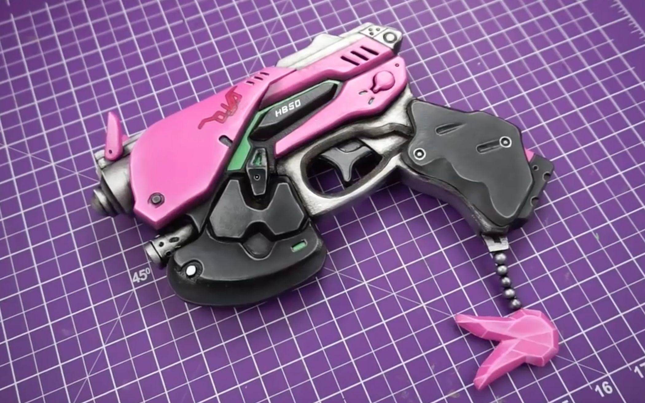 守望先锋overwatchdva宋哈娜驾驶员光枪cos精致道具制作详细过程