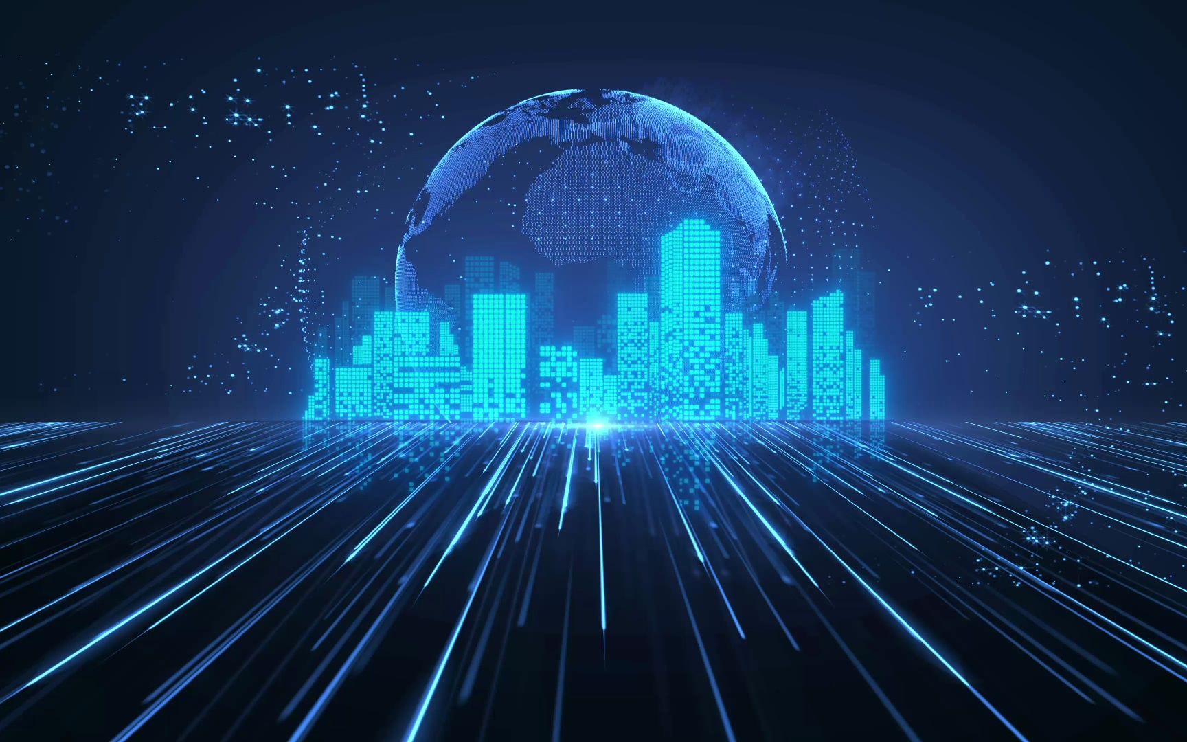 【练习】虚拟城市空间背景仿做 工程 视频分享