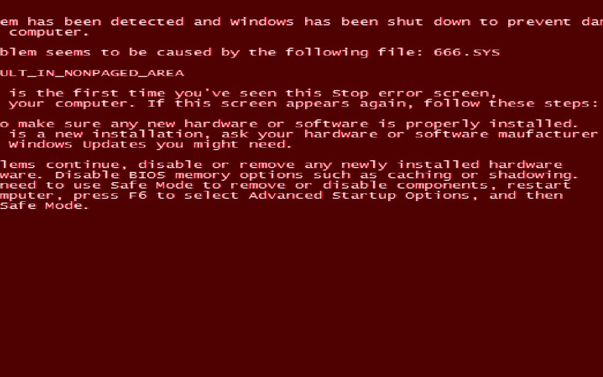 windows xp horror edition测试