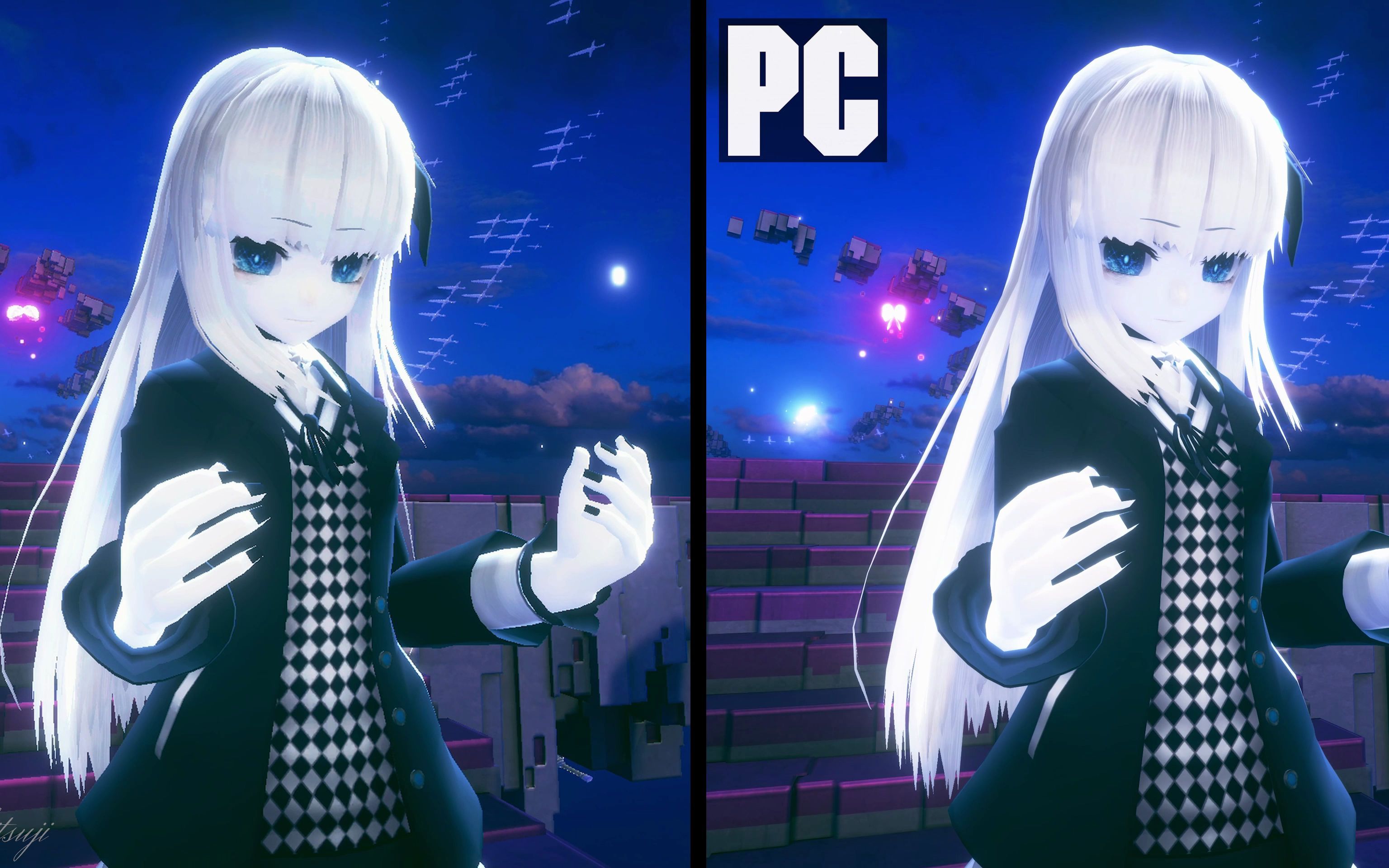【crystar 恸哭之星】nintendo switch & pc 游戏画面比较 (4k 60