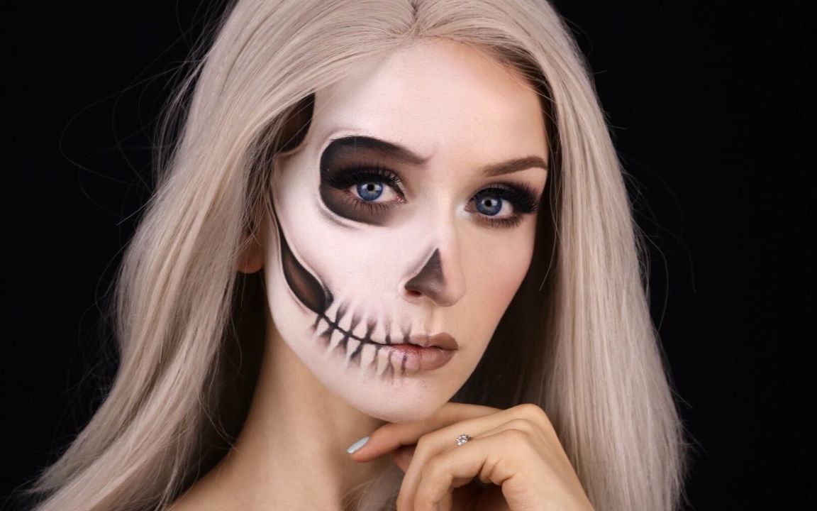 kayla hagey | 半骷髅妆容万圣节