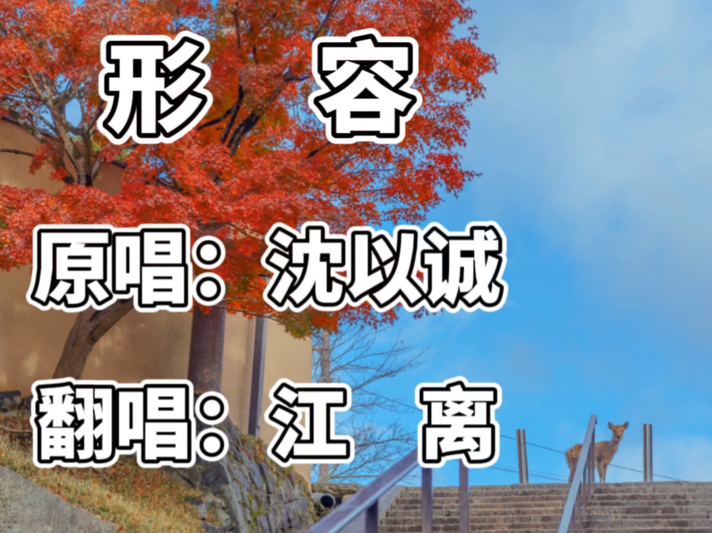 《形容》原唱:沈以诚 翻唱:江离