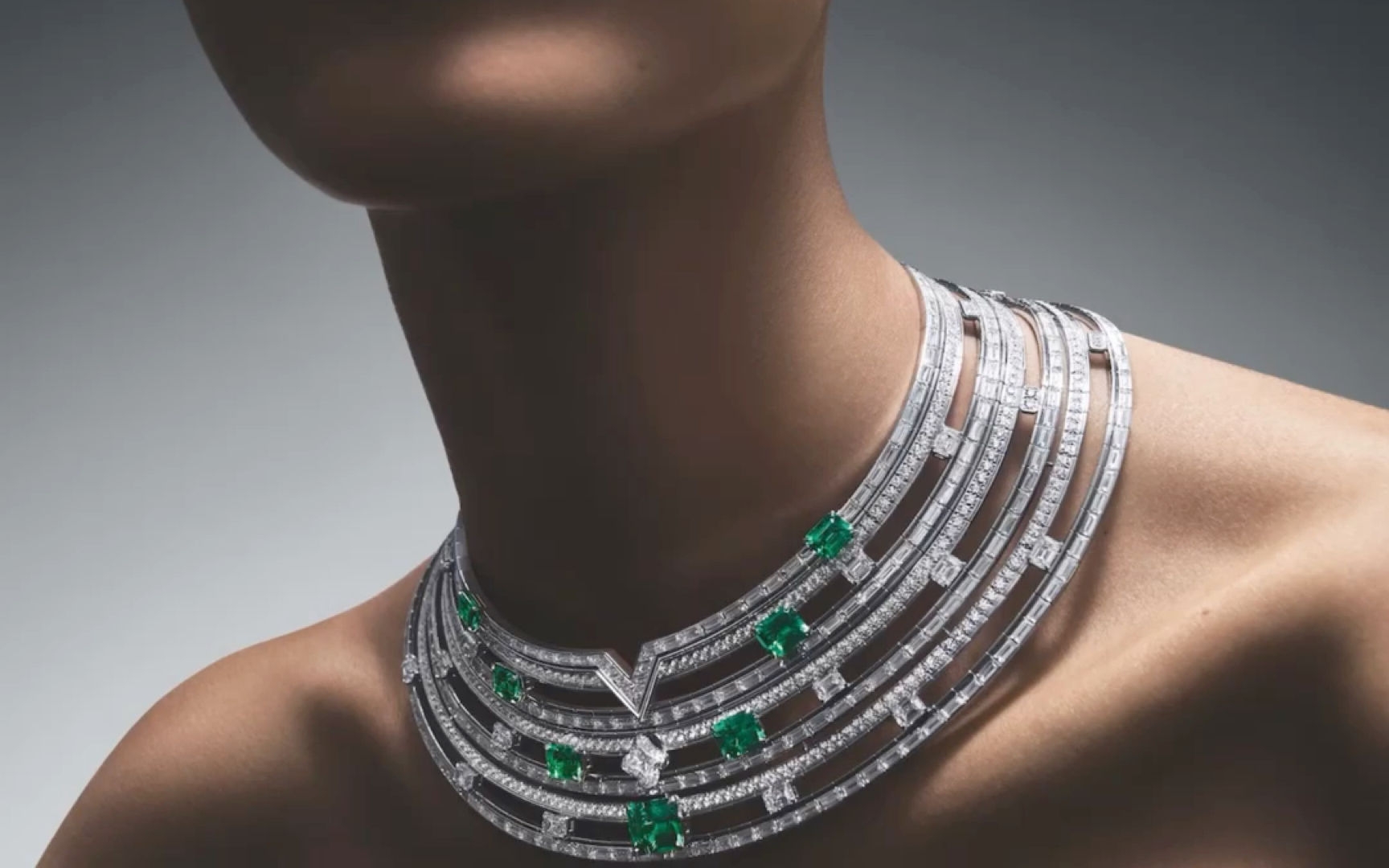 louisvuitton|「deep time」|古岩祖母绿项链祖母绿项链