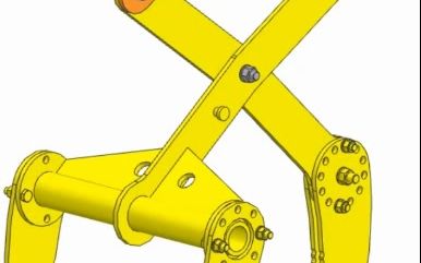 剪刀式吊装机械手设计# 机械毕业设计 # 三维机械动画 # 3d设计