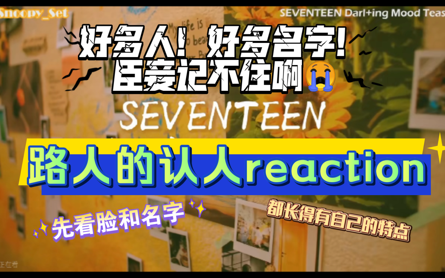 【SEVENTEEN reaction】之前只知道他们人多,哪知道怎么多啊𐟘𑥅ˆ看看名字和脸吧,感觉工作量好大𐟘‚哔哩哔哩bilibili