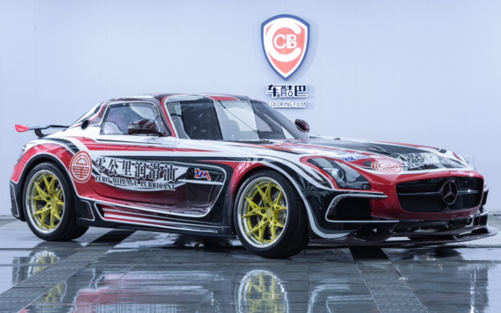 【鲁痛计划】全球首台奔驰sls漂移车涂装设计