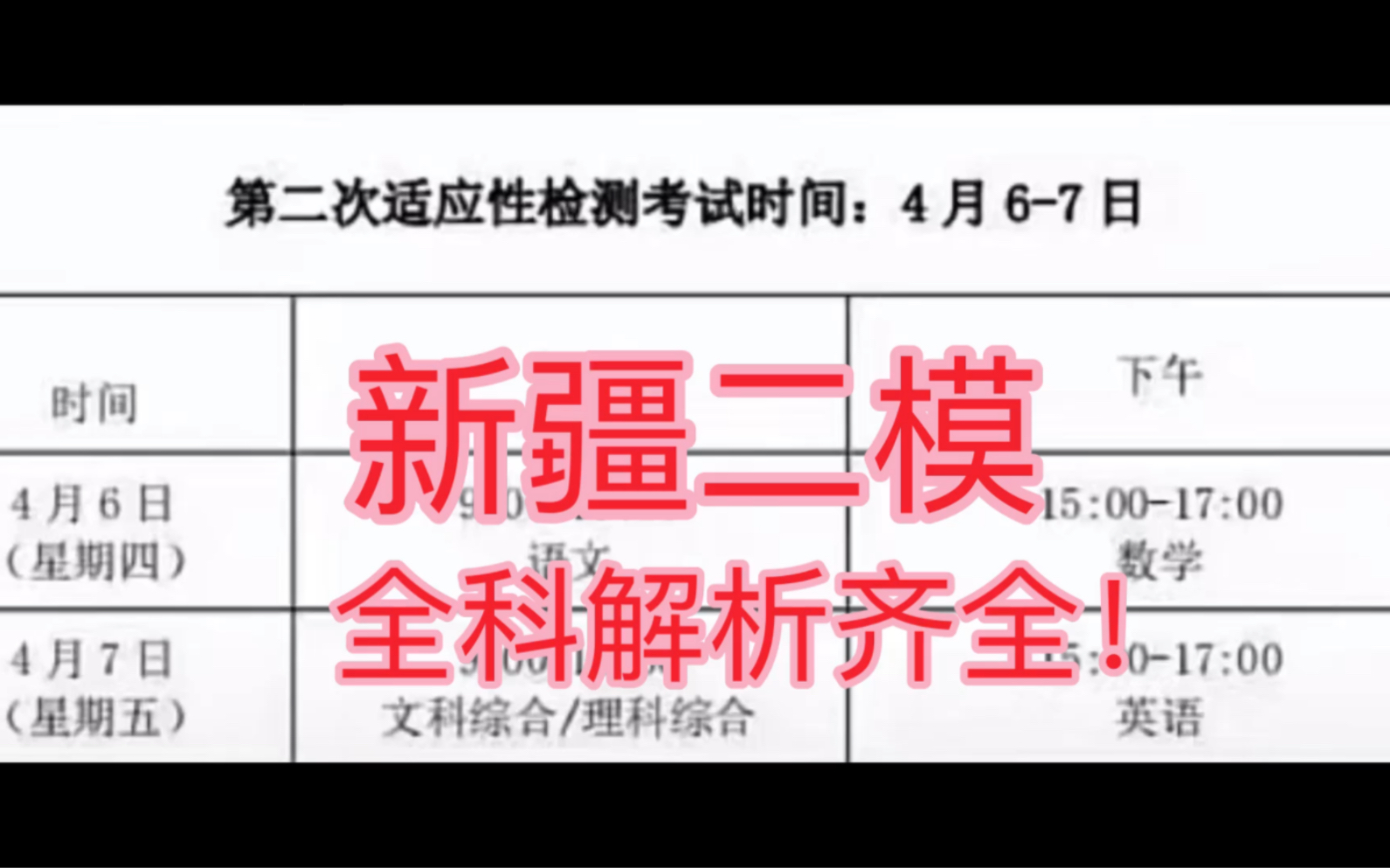 新疆二模 新疆維吾爾自治區2023年普通高等學校第二次適應性檢驗性