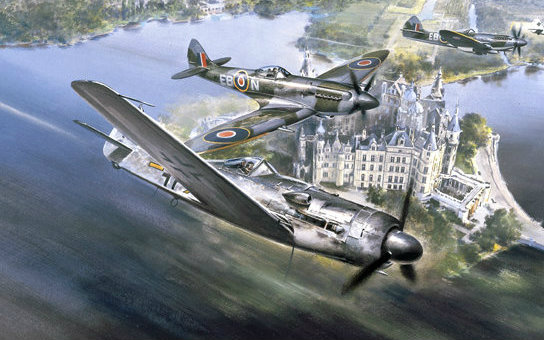 【tina】狼群--历史模式fw190d13四机编队作战视频