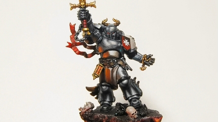 作品拍卖,战锤40k 黑色圣堂 冠军 星际战士nmm涂装方式:nmm拍卖时间