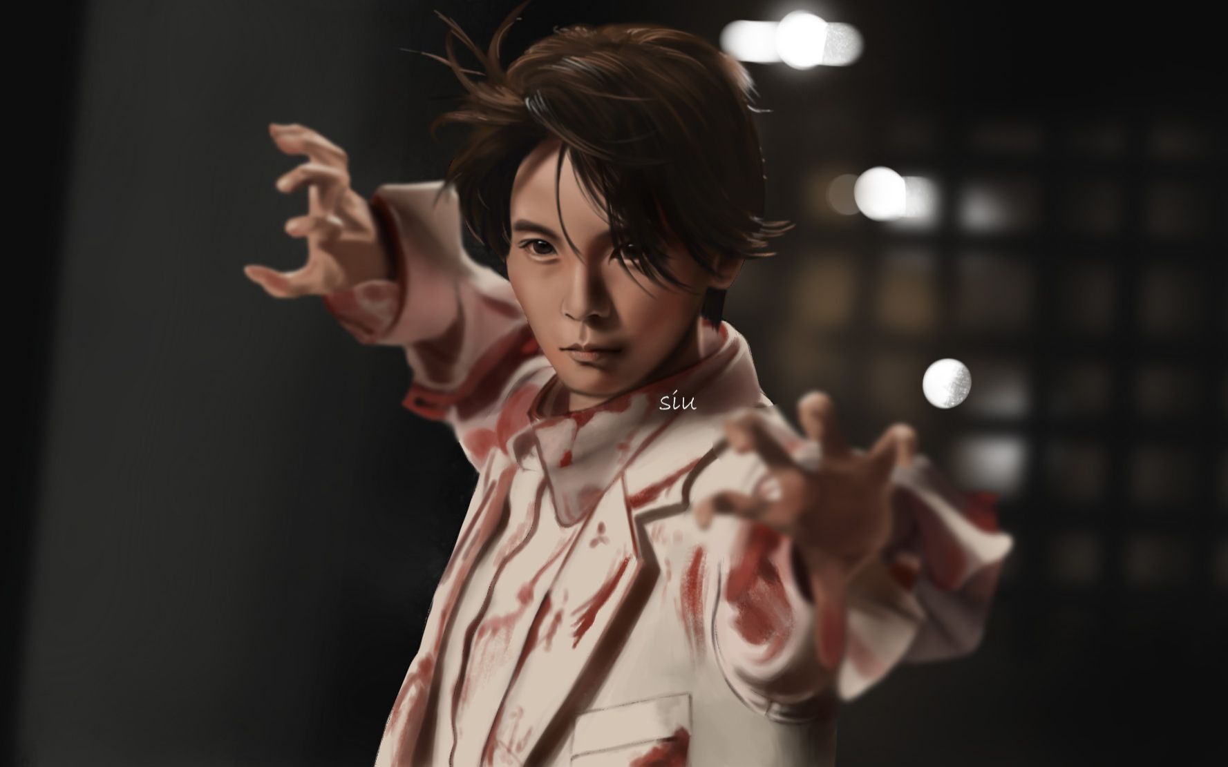 ps板绘绘画过程无心法师ii小丁猫