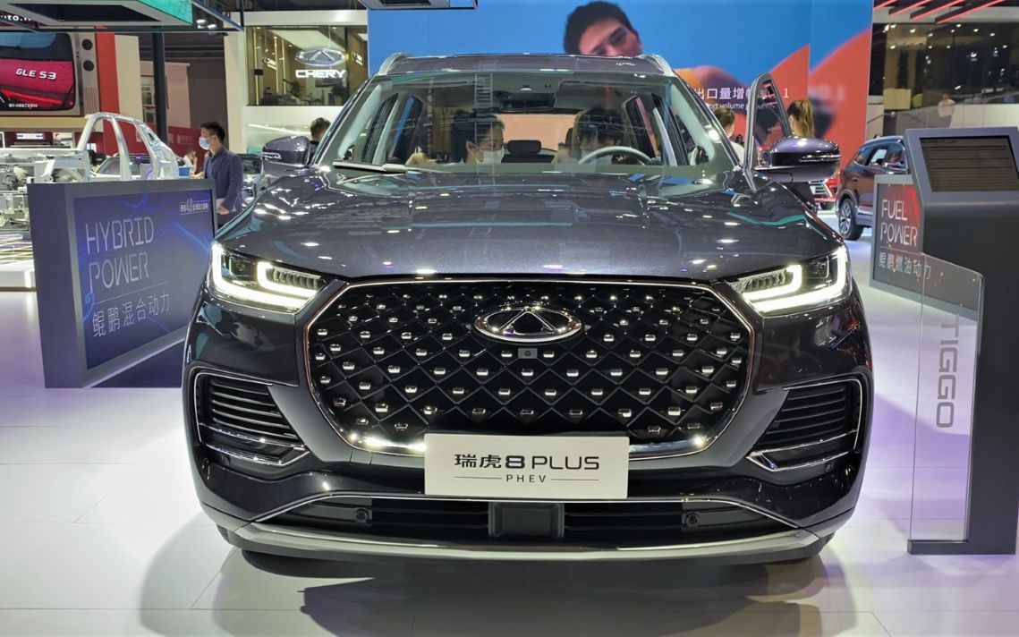 2021款奇瑞瑞虎8 plus phev车展亮相,静态体验后,买不买看着办_哔哩
