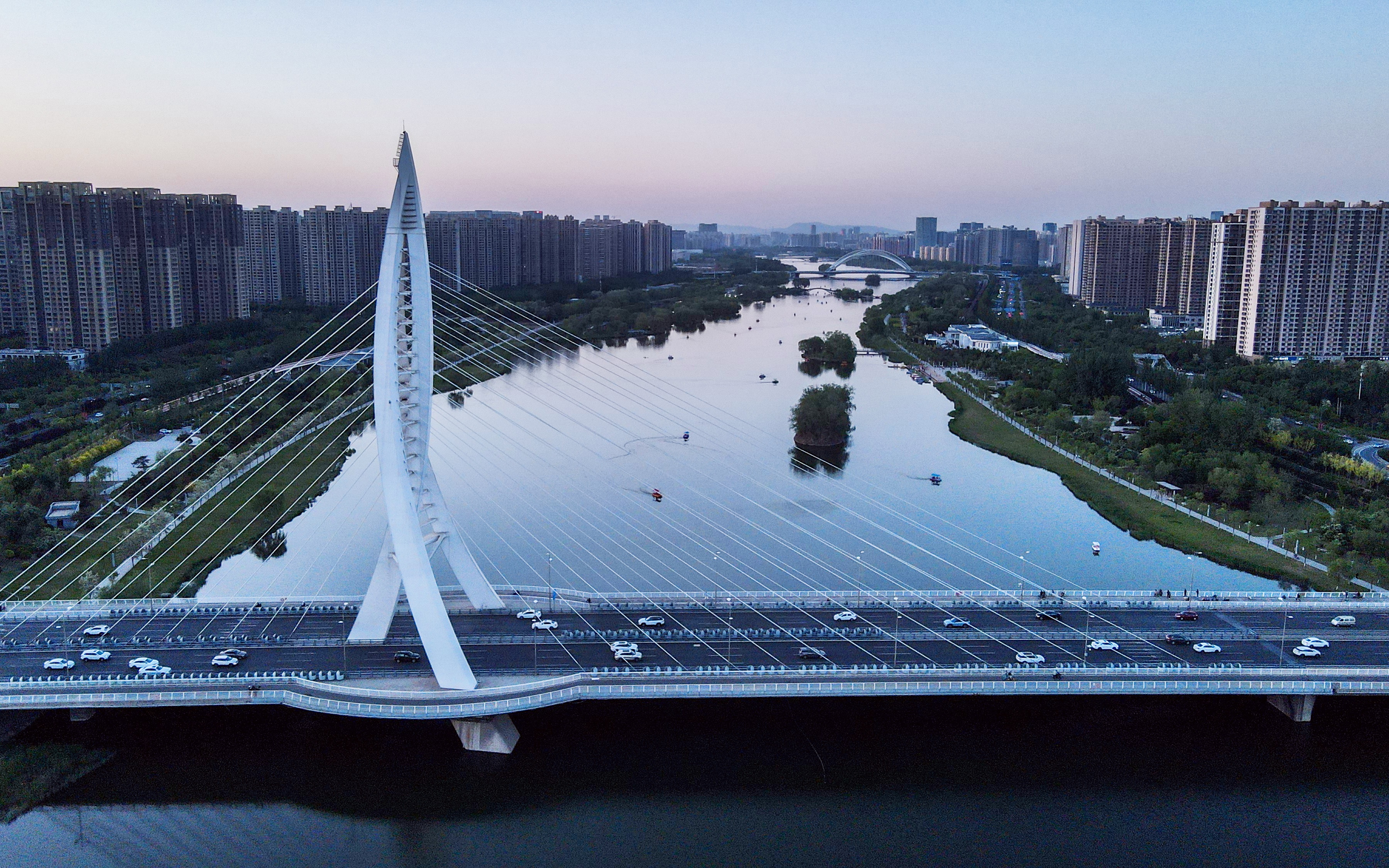 希望疫情结束在赤日炎炎时|航拍|山西太原|延时摄影