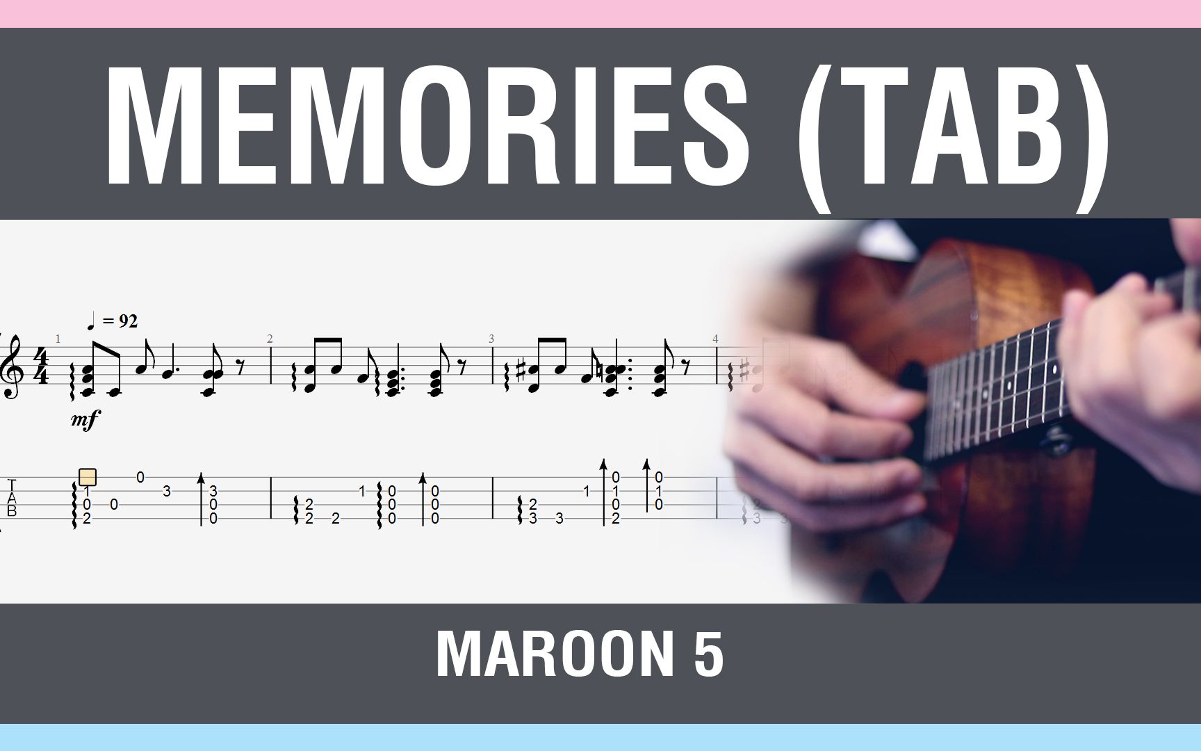 maroon5memories尤克里里跟弹