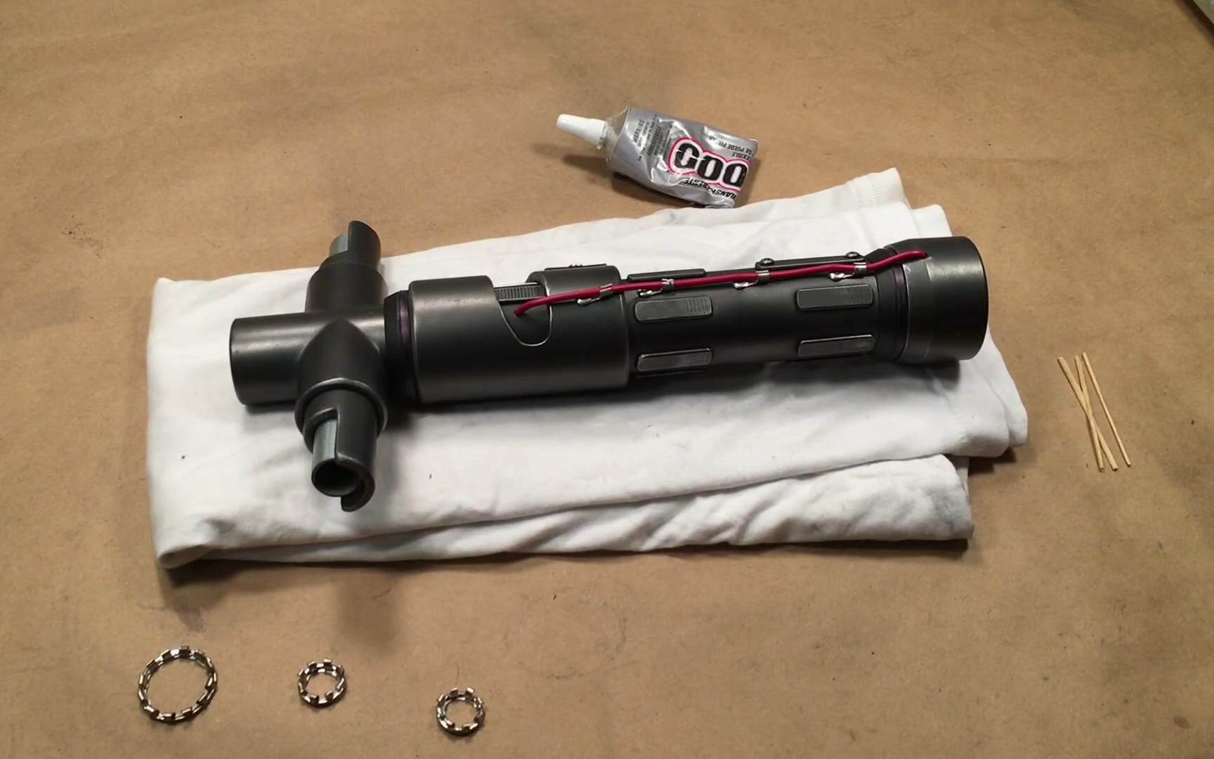 【光剑模玩演示】happytrooper制作:如何自制凯洛伦十字光剑