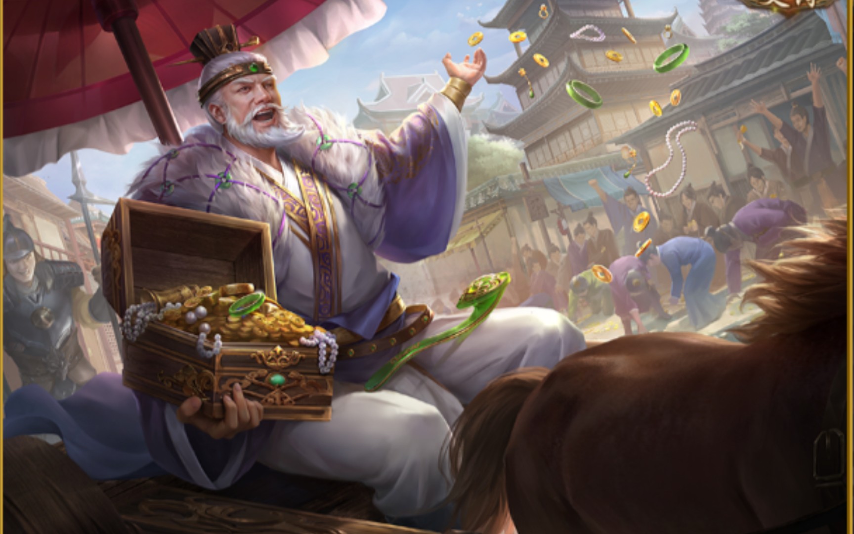 三国杀十周年 顶级运营组合曹嵩华歆—酒神曹丕打的对面心态炸裂 究极