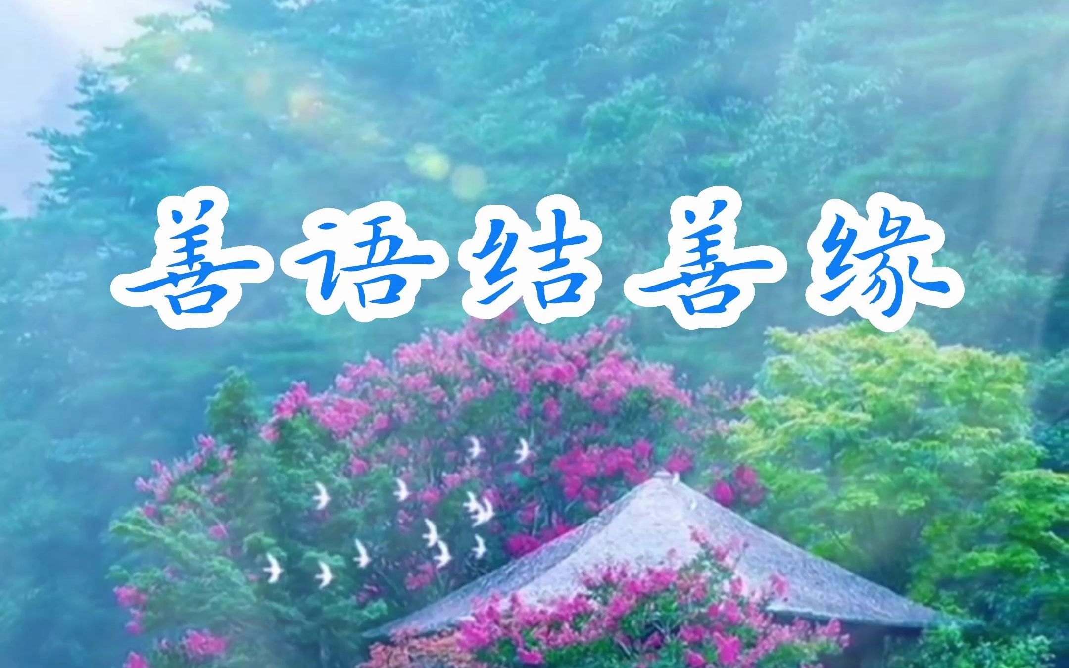 善因结善果,善语结善缘