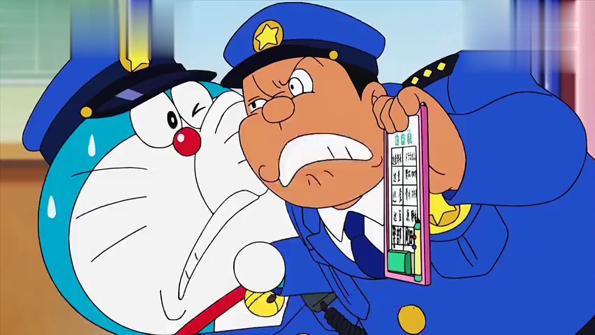 胖虎成了警察,没想到.