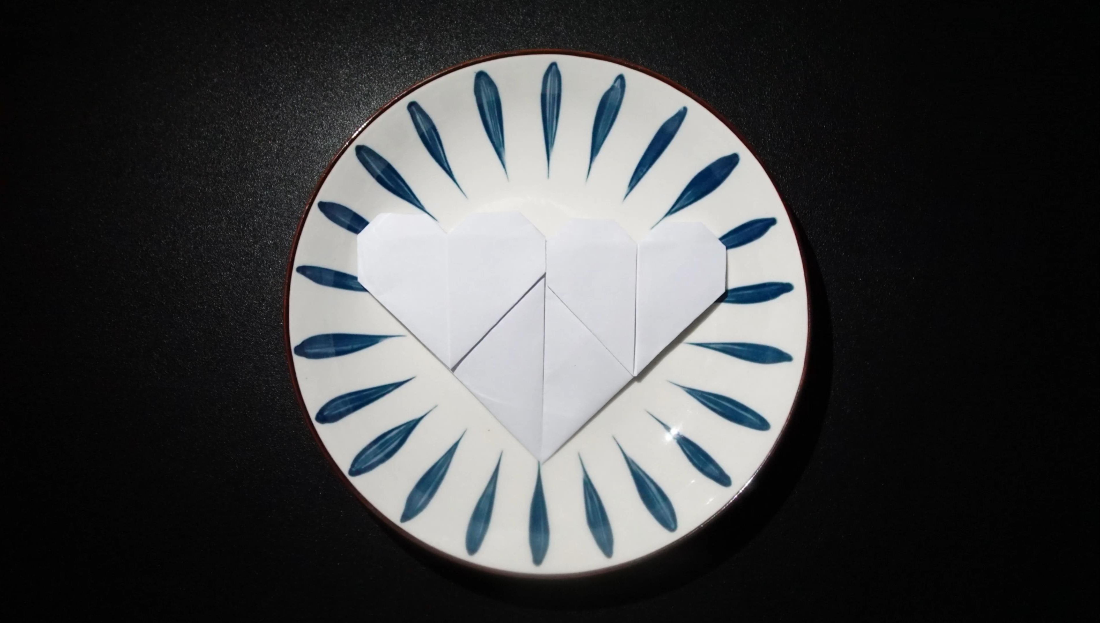 a4纸 心形书签 第二种