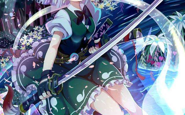 【来自幻想乡的宝具】魂魄妖梦 太刀「楼观剑)」胁差「白楼剑 手办