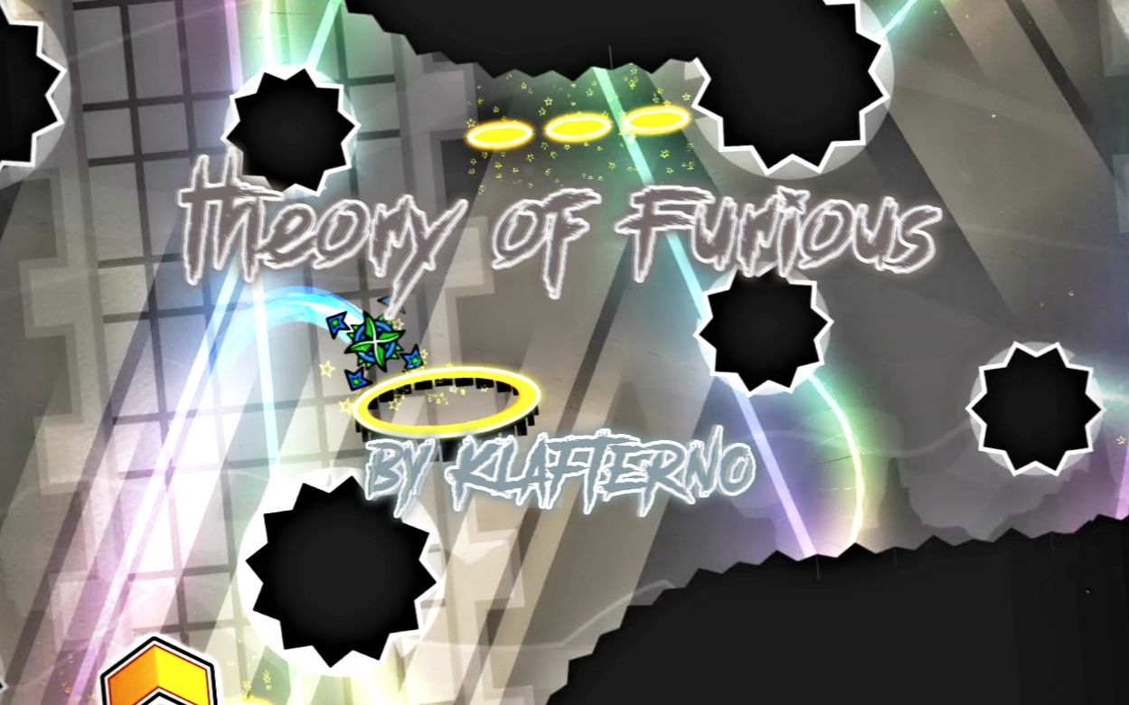 【几何冲刺】极难Demon:theroy of Furious哔哩哔哩bilibili