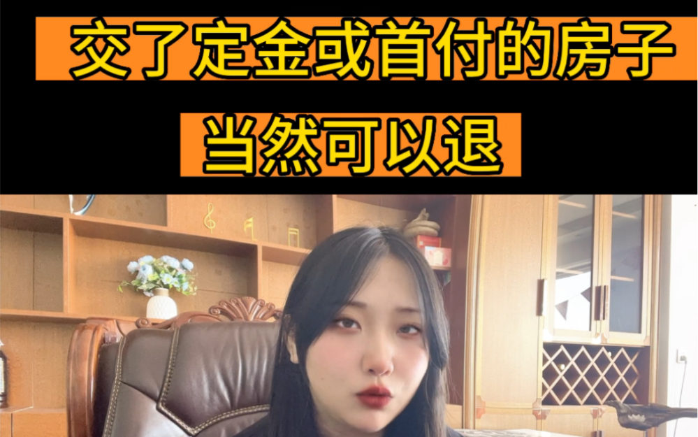 交了定金或首付的房子,后悔了,可以退吗?哔哩哔哩bilibili