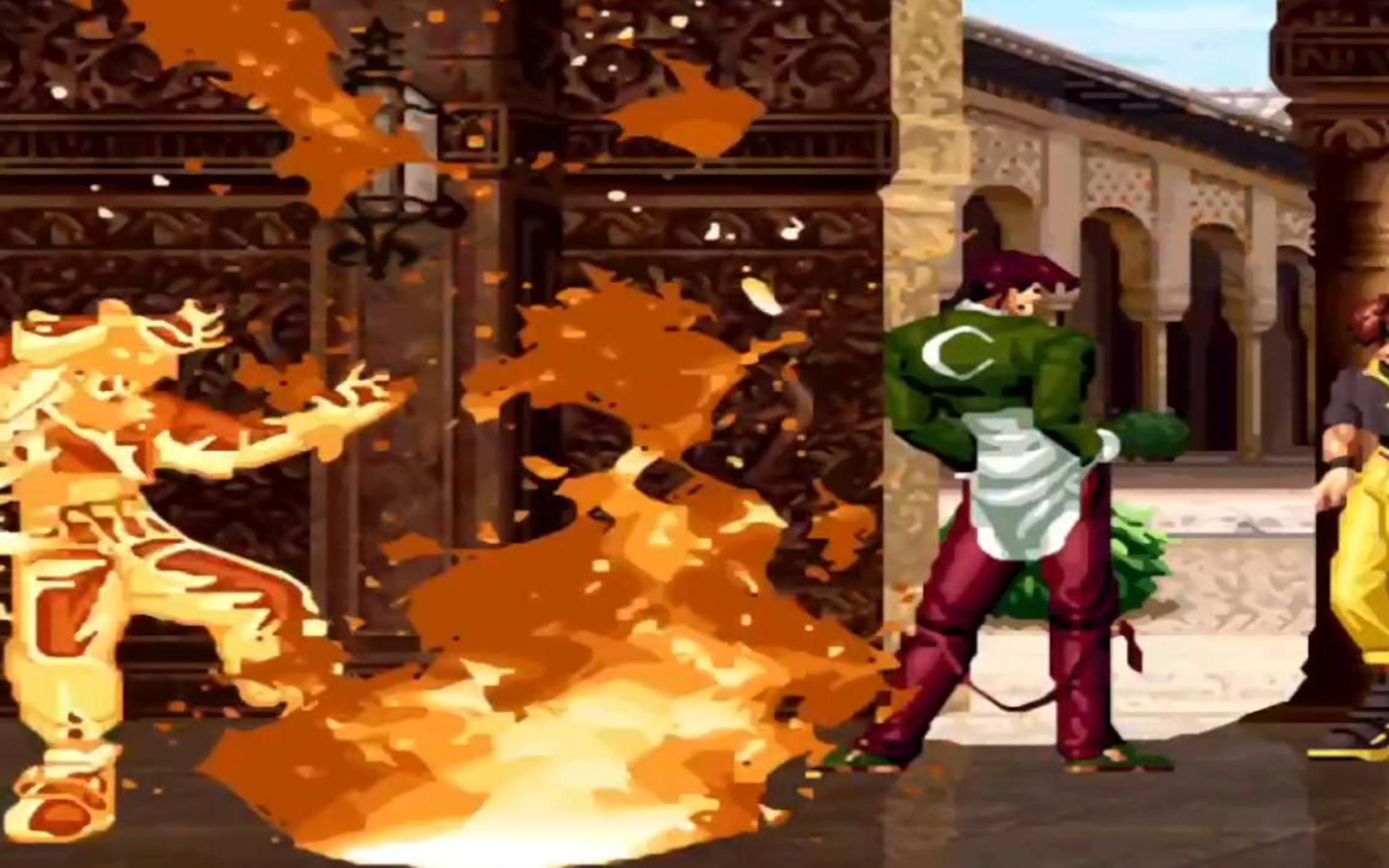 11月22日拳皇98花全杯总决赛大口激战眯眯眼4