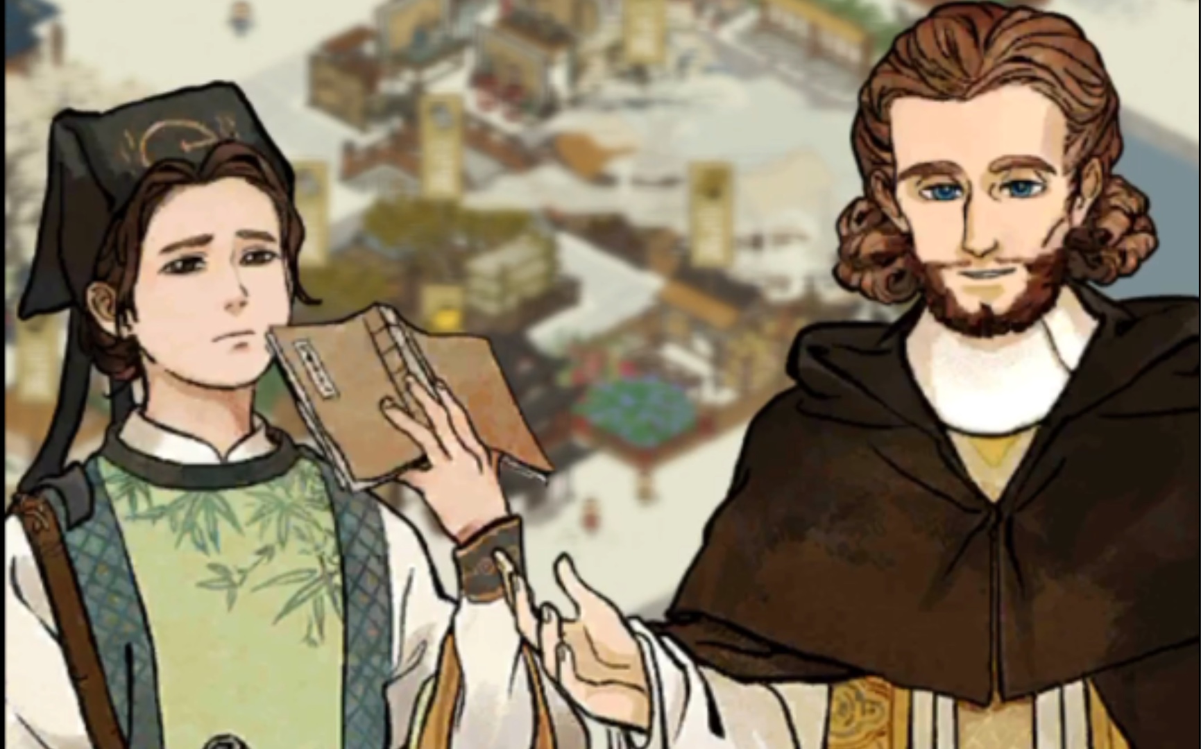 江南百景图人物轶事之利玛窦徐光启