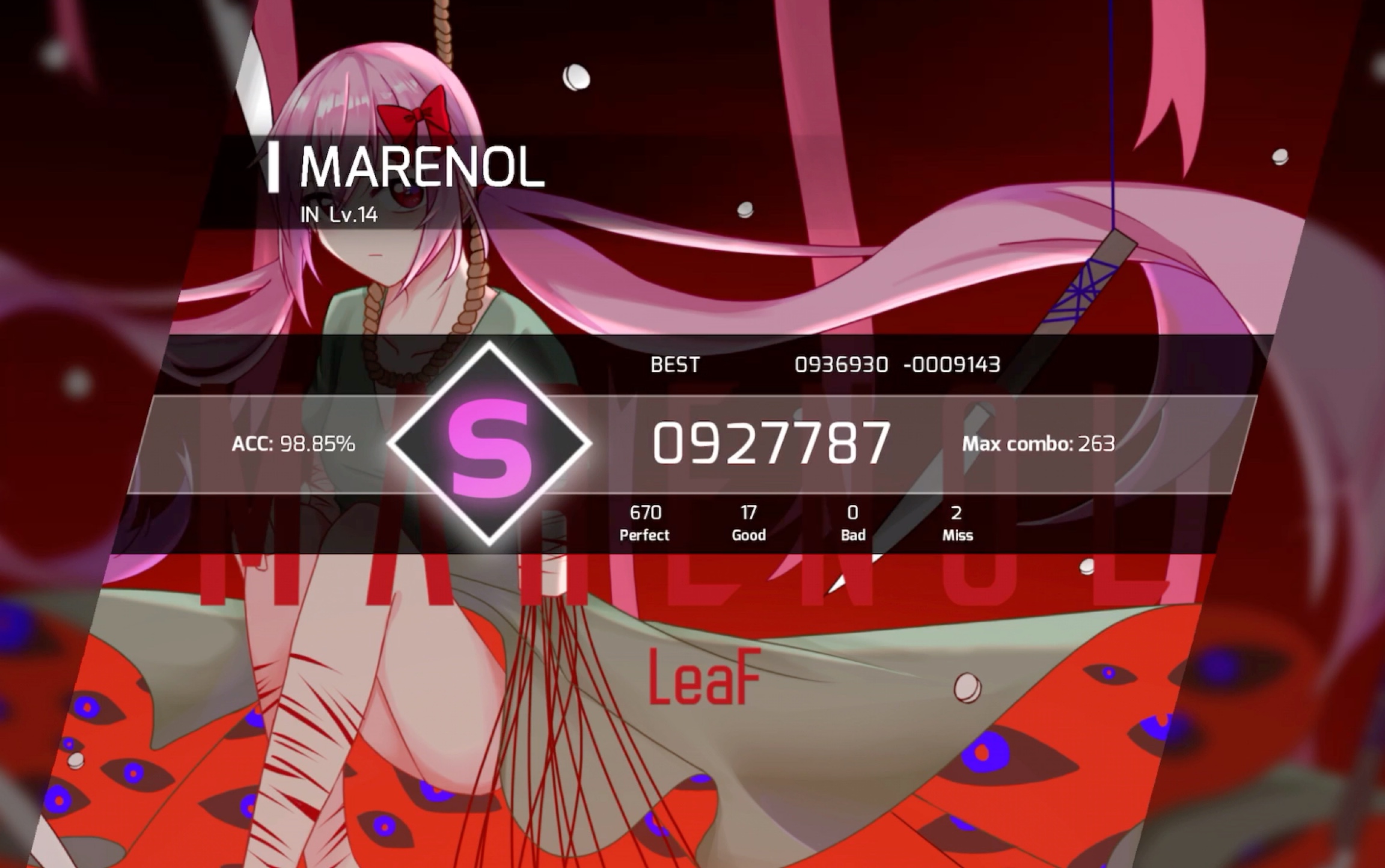 【phigros】marenol lv14-s