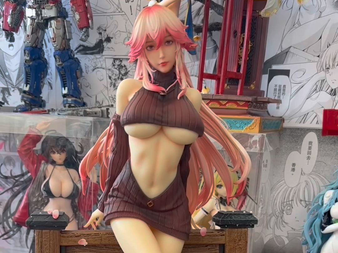 yj工作室,原神八神重子雕像手办翻模