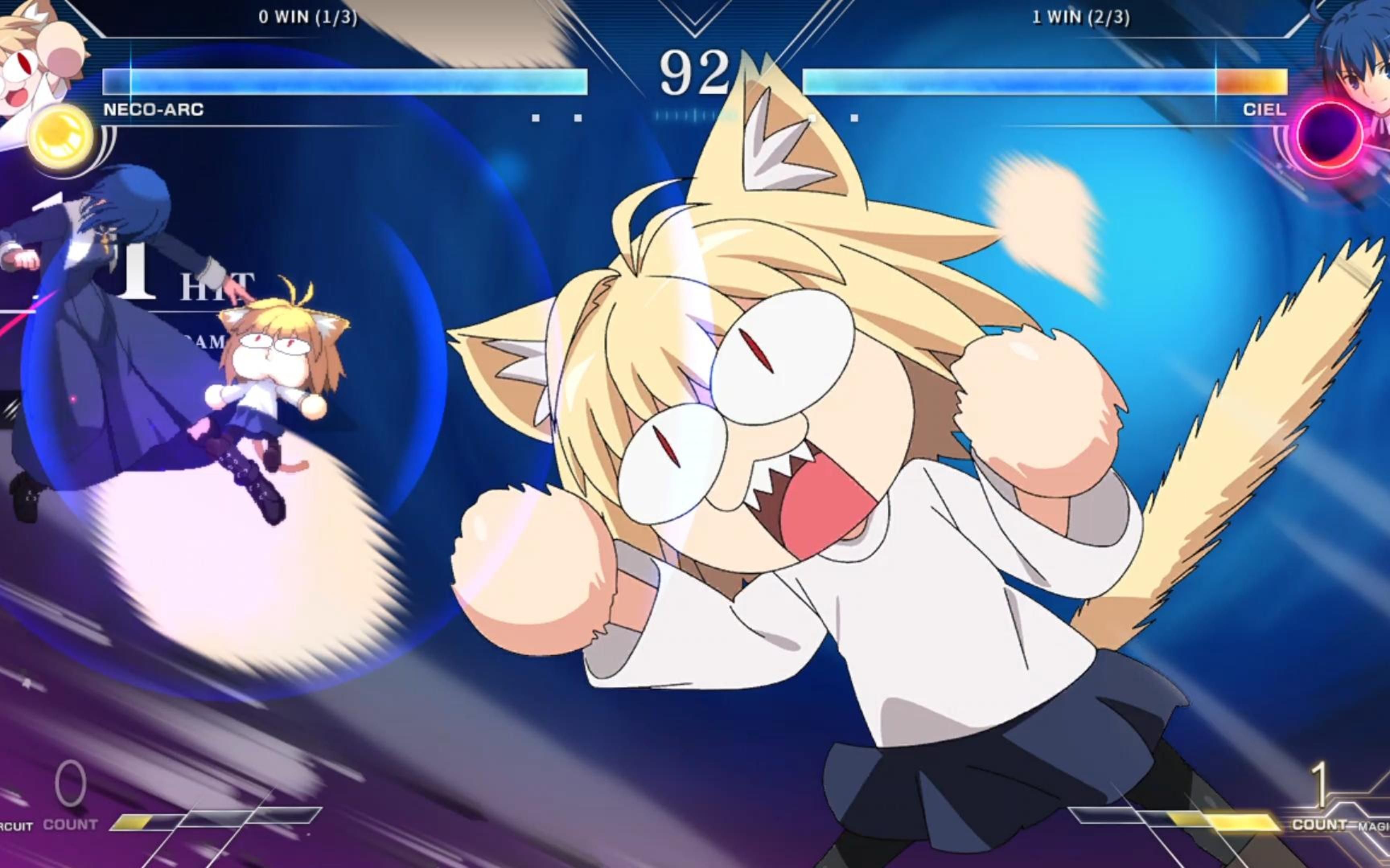 【月姬格斗mbtl】涅可爱尔奎vs西耶尔