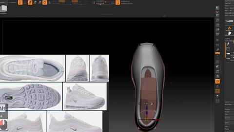 Gumroad - Modeling A Realistic Sport Shoes In Zbrush-zb制作运动鞋-哔哩哔哩