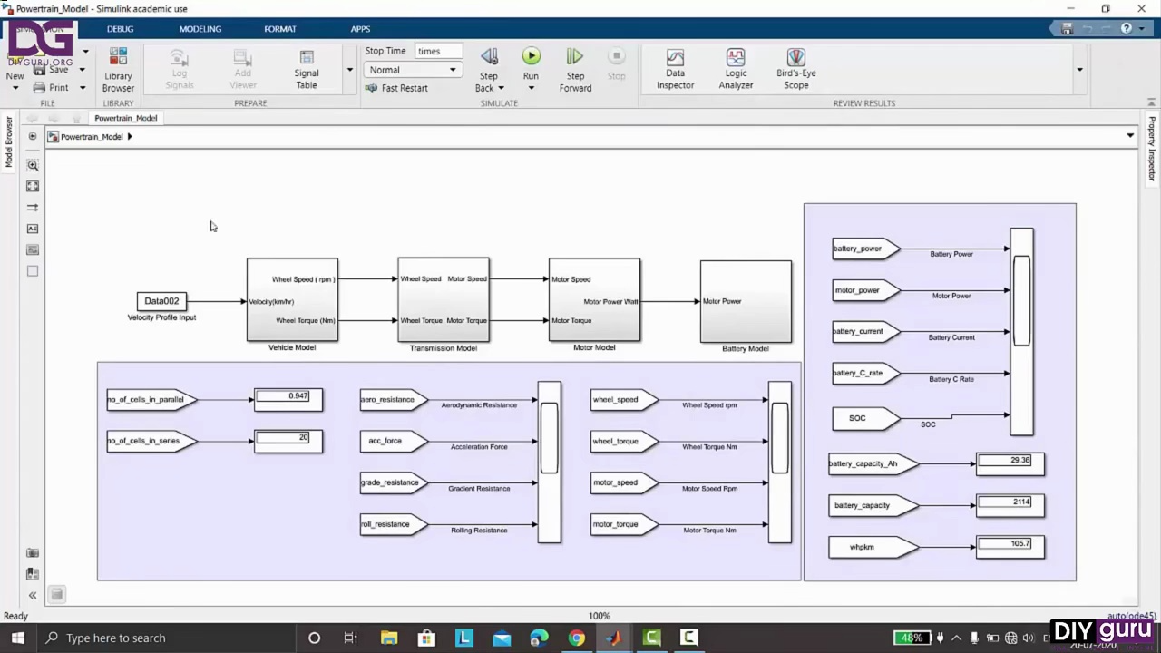 [图]电动汽车动力总成建模与仿真|动力总成工程matlab /simulink