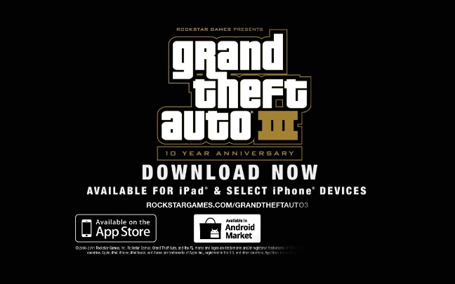 gta3十周年纪念版平板版宣传片