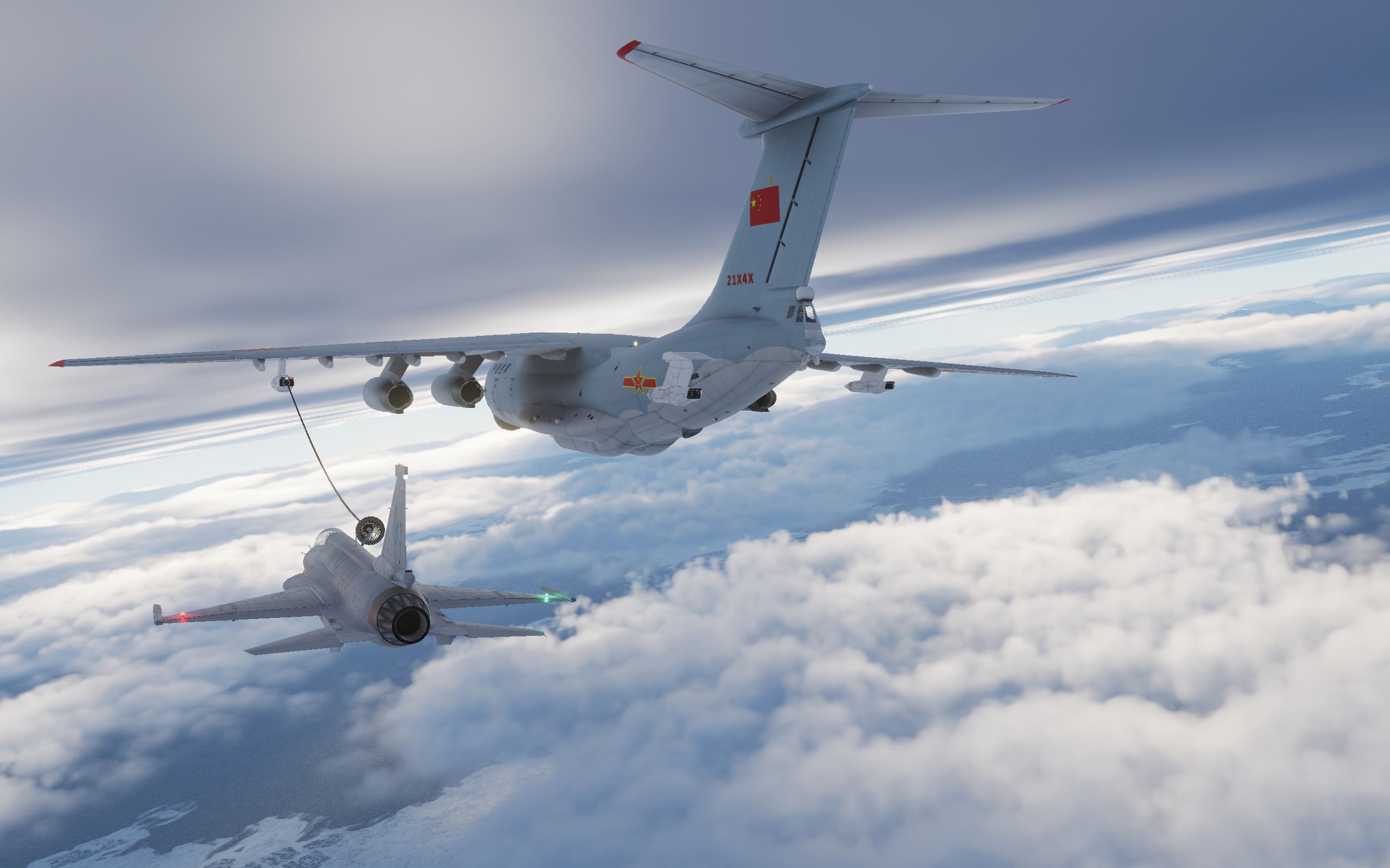 dcs 枭龙 空中加油