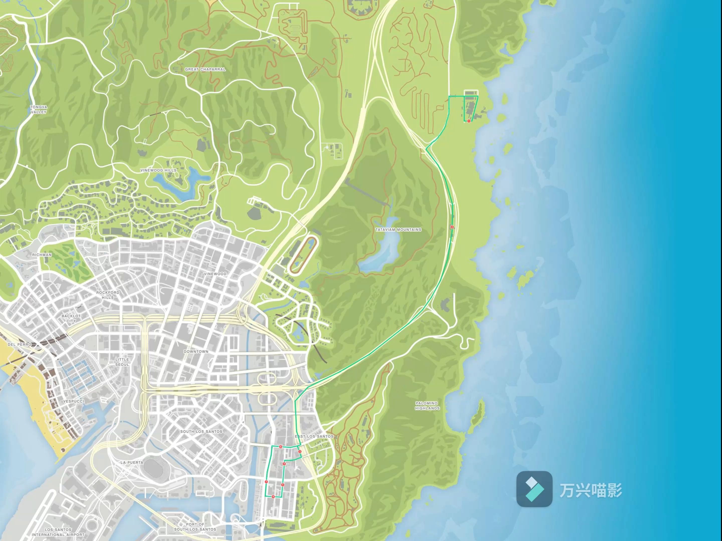 gta5班尼车坊地图位置图片