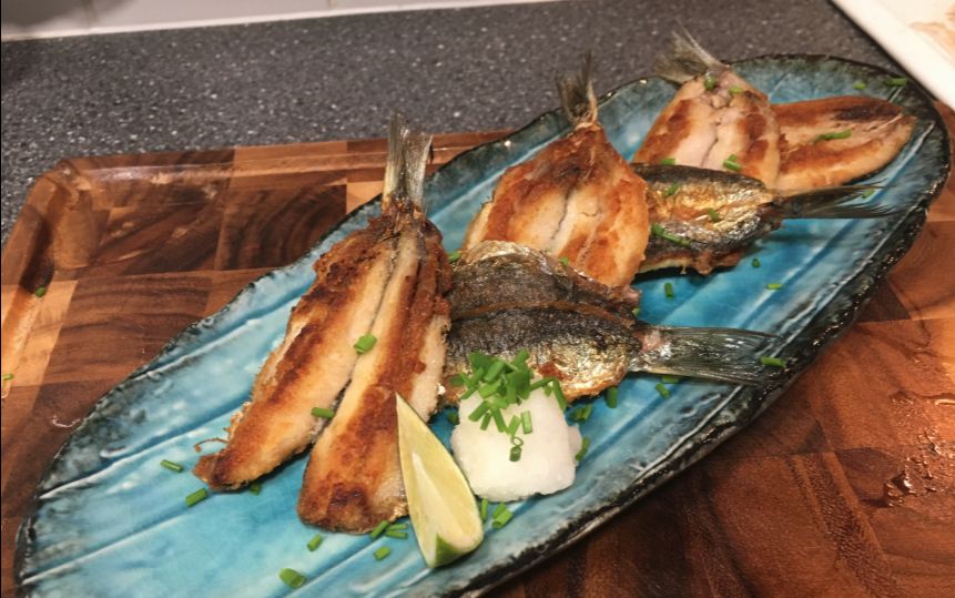 极上的料理11---香煎沙丁鱼排