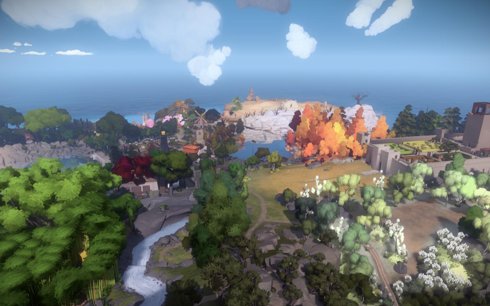 【真听曲向】画风超棒的游戏《the witness》解密试玩