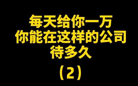 世界上最奇葩的公司,你能待多久?哔哩哔哩bilibili