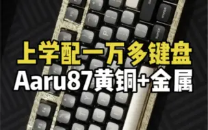 下载视频: 上大学就配一把一万多高逼格浮夸键盘，HelixLab AARU黄铜键盘搭配金属键帽！