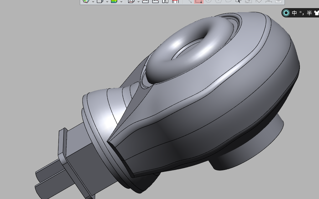 geomagicdesignx逆向建模设计蚊香面片简单建模