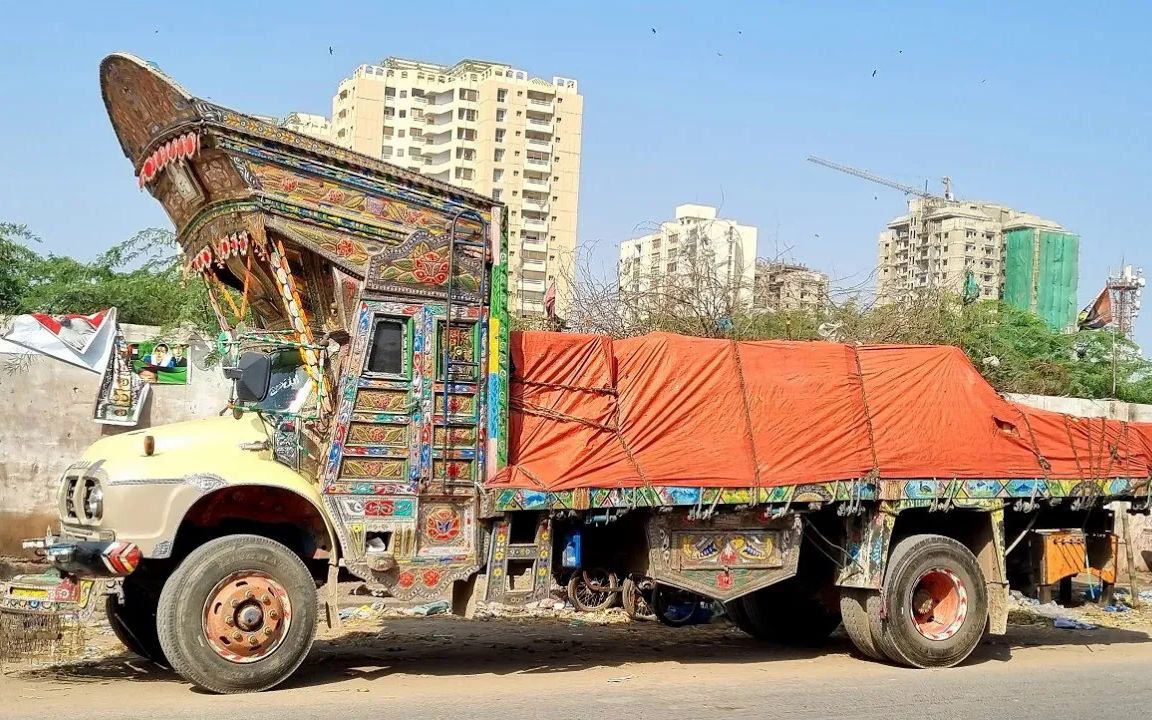 漫步在巴基斯坦最大城市卡拉奇,连大卡车都这么有特色(Pakistan)哔哩哔哩bilibili