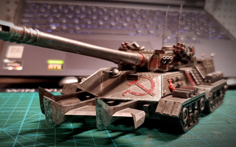 【红警模型】天启坦克-1991 1/72 做旧 各位指导以下有啥改进的